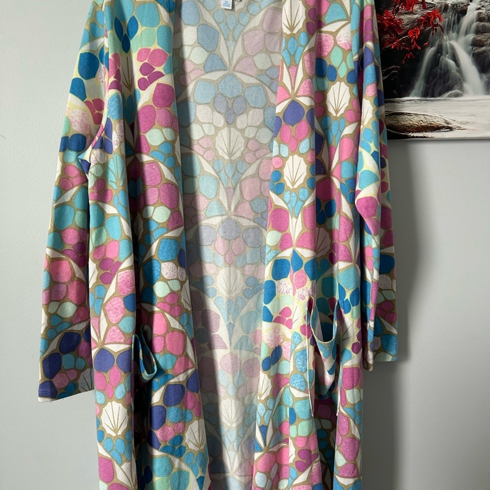 Colorful Floral Kimono Cardigan